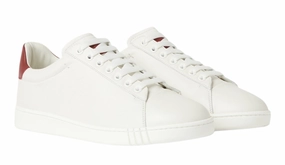 Bally Wildy 6237778 Men's White/Red Calf Plain Leather Sneakers multi-color cycling - to - running shoes