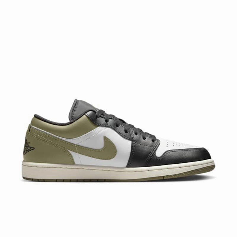 beach running shoe environment foot - speed running shoes Jordan 1 Low Black Toe Medium Olive