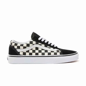 Vans - Unisex Primary Check Old Skool Shoes (38G1P0S) Wood Hike Mules style