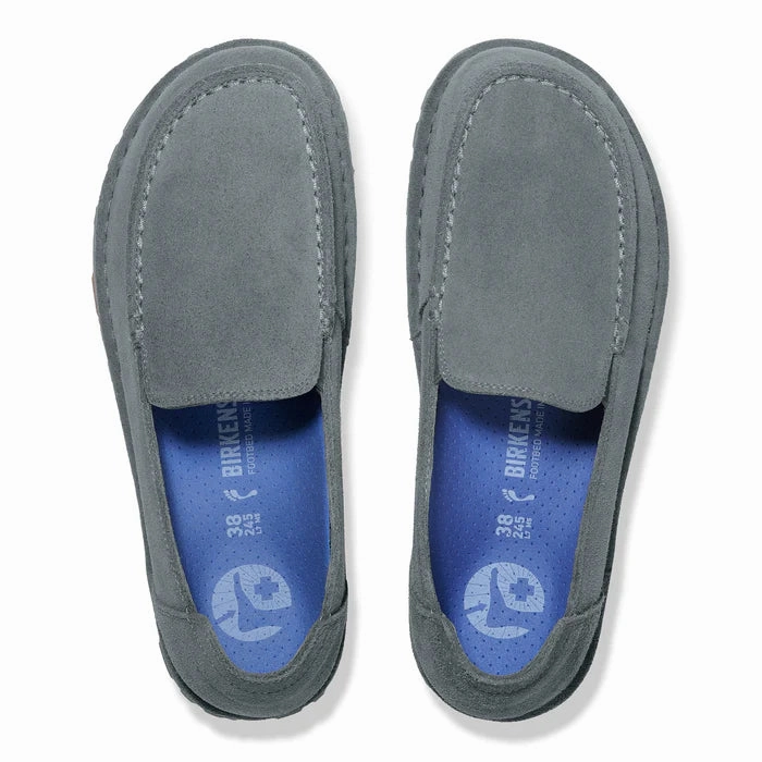 Green Leaf Route Trek Birkenstock Women's Utti Slip On Loafer in Basalt Grey