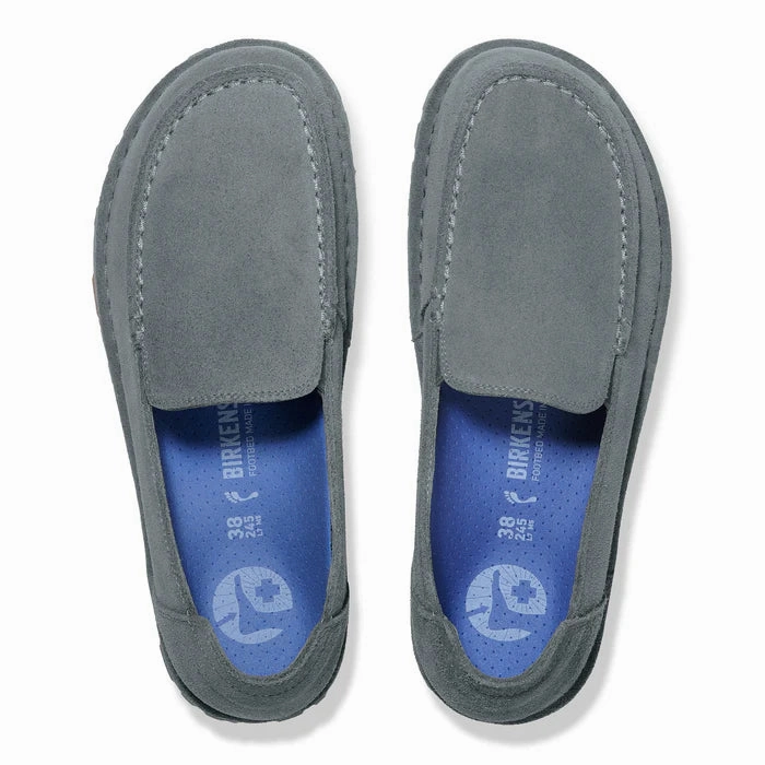Live Soft Birkenstock Women's Utti Slip On Loafer in Basalt Grey