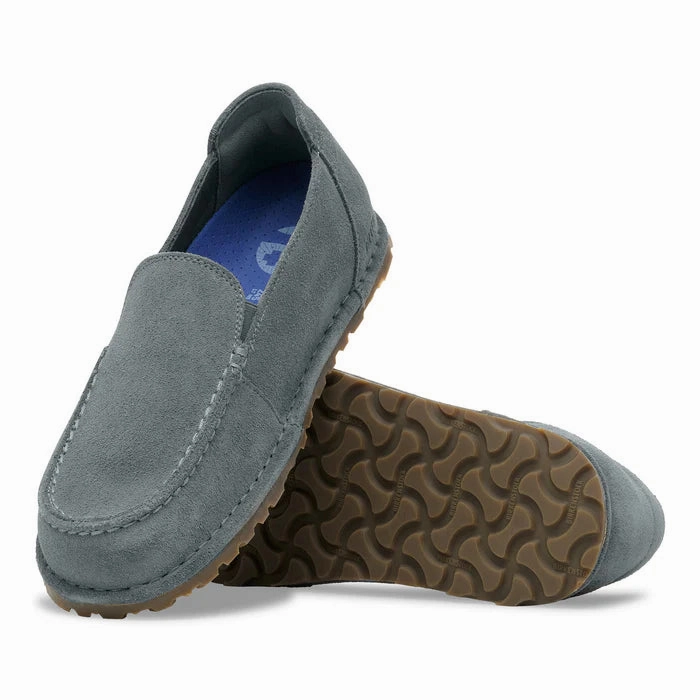 Birkenstock Women's Utti Slip On Loafer in Basalt Grey evening run