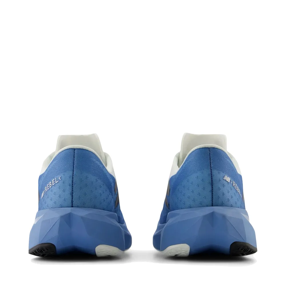 New Balance Men's FuelCell Rebel v4 in Blue Laguna/Reflection/Black soft - lining running in synthetic tracks shoes