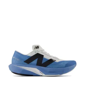 New Balance Men's FuelCell Rebel v4 in Blue Laguna/Reflection/Black running on a treadmill shoes Breathable fabric