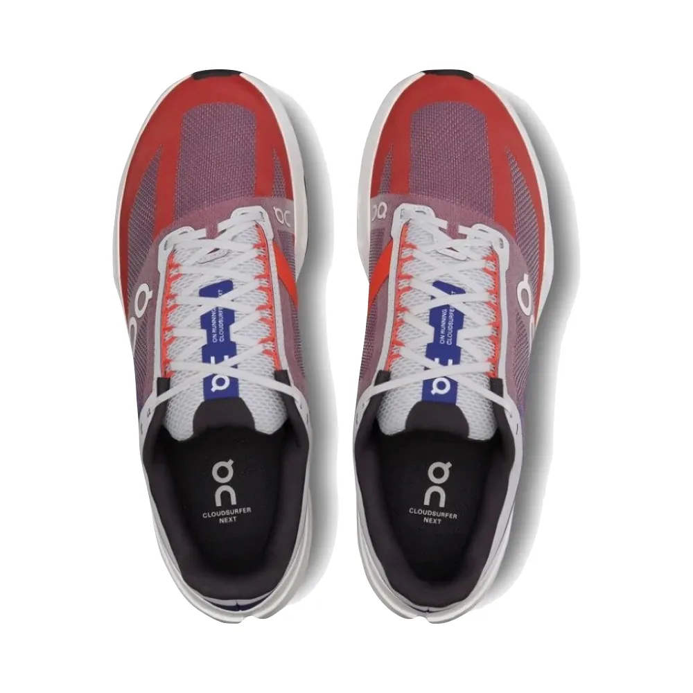 On Men's Cloudsurfer Next Sneaker in Indigo/Flame ComfortableFit