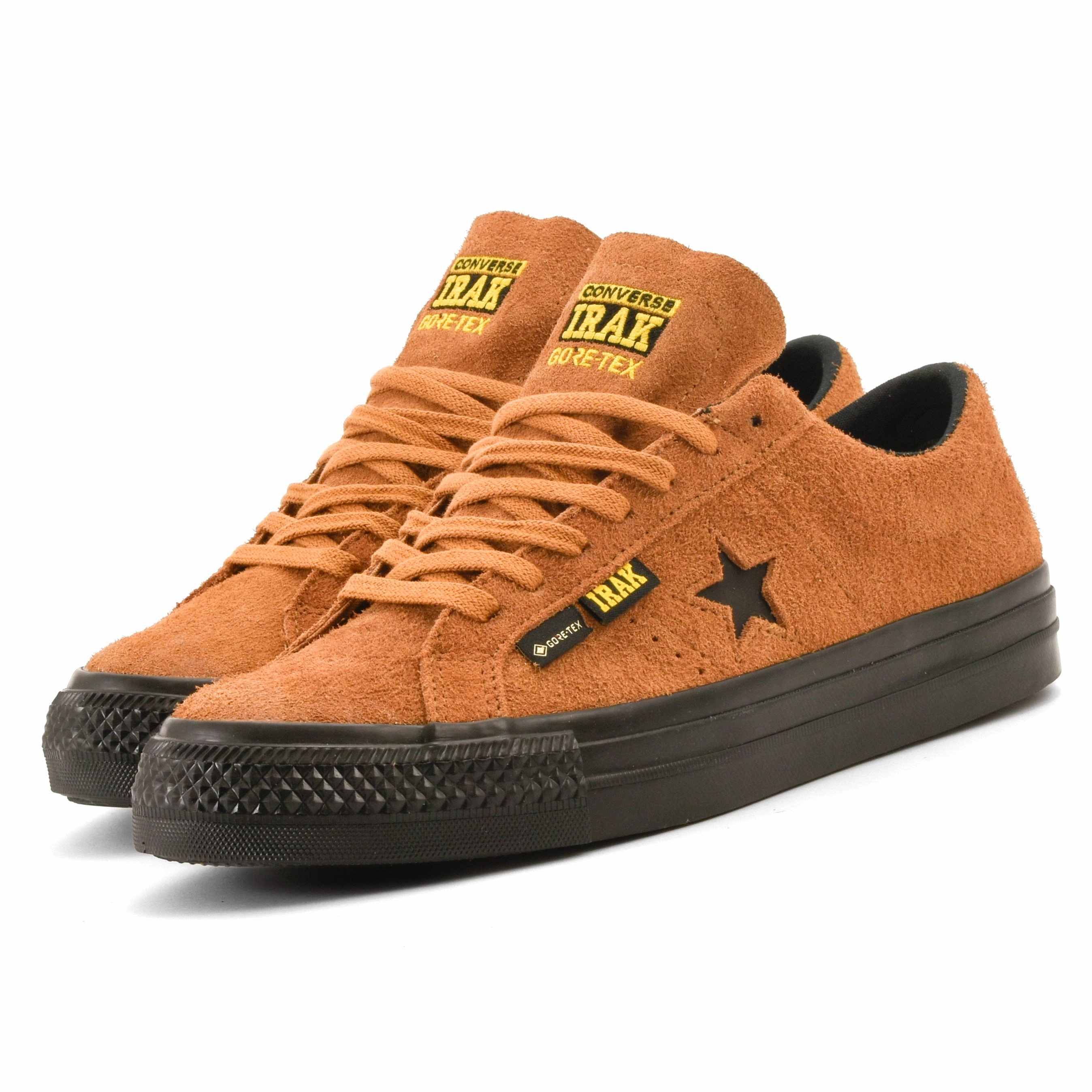 stretchy - upper - feature shoes Casual Cons - Converse x IRAK NYC One Star Pro OX (Amber Brown/Black)