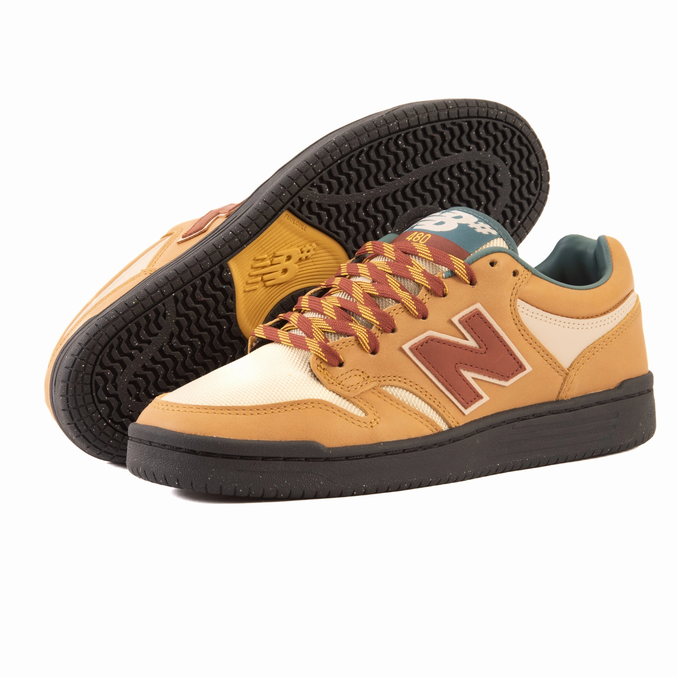 New Balance - 480 TRA (Brown/Red) medium width soft - surface running shoes
