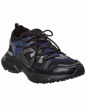 trail - suitable TOD??s Leather & Knit Sneaker