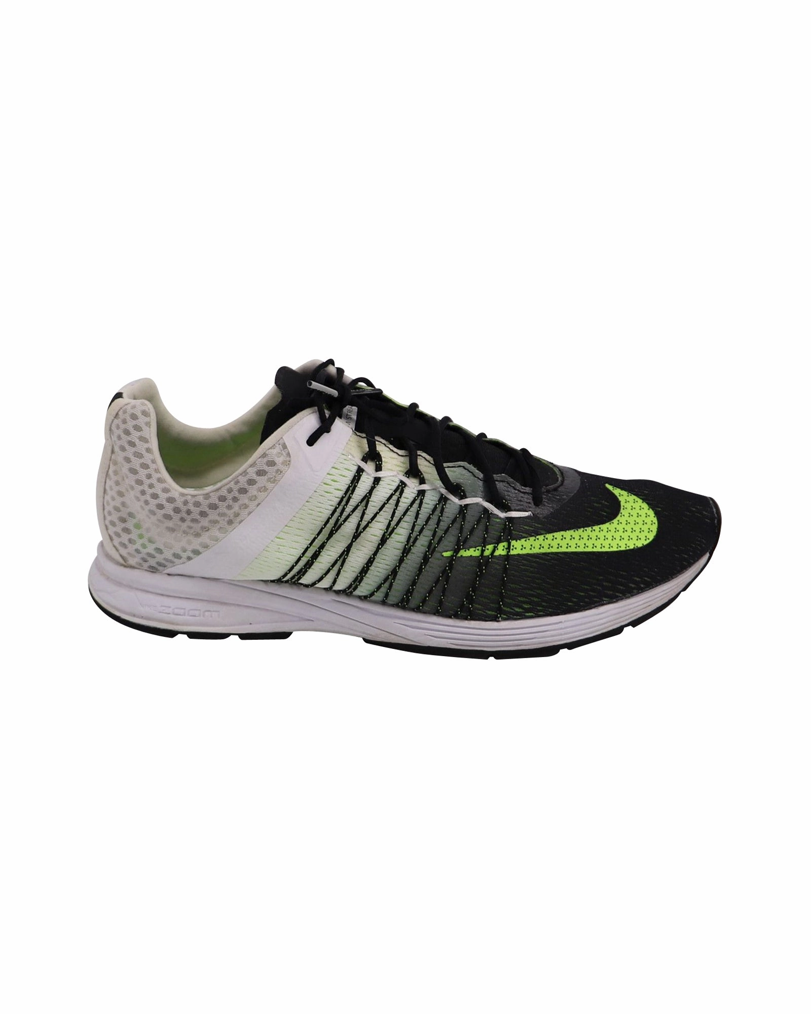 Nike Air Zoom Streak 5 in Black/Neon Polyester Medium Cushioning