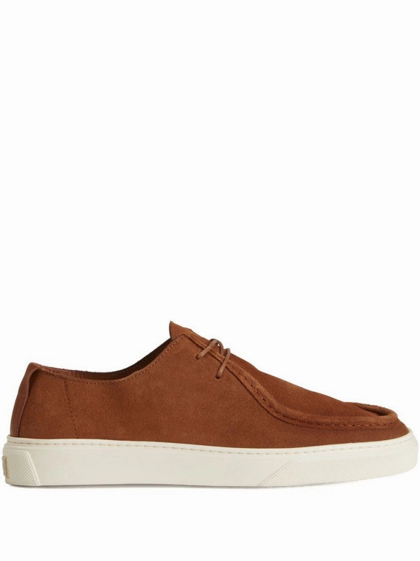 Classic Brown Lace-Up Shoes forefoot