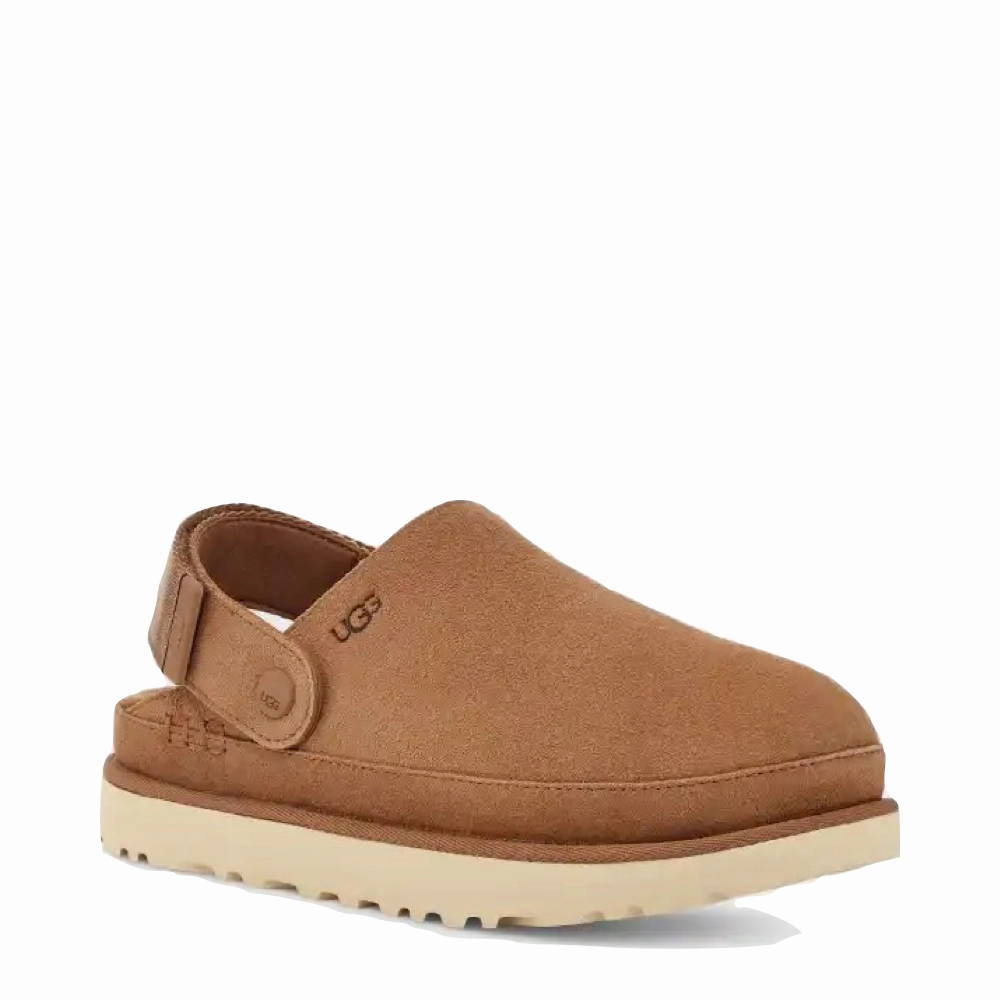 Ugg Women's Goldenstar Platform Clog in Chestnut Comfy Routine