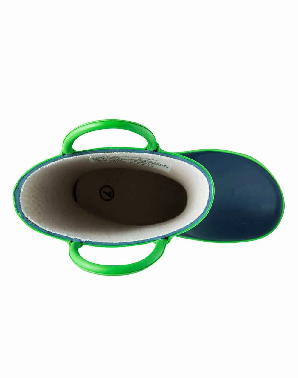 Loop Handle Boots, Navy & Green (Kids') Heels for Spring Functional Footwear