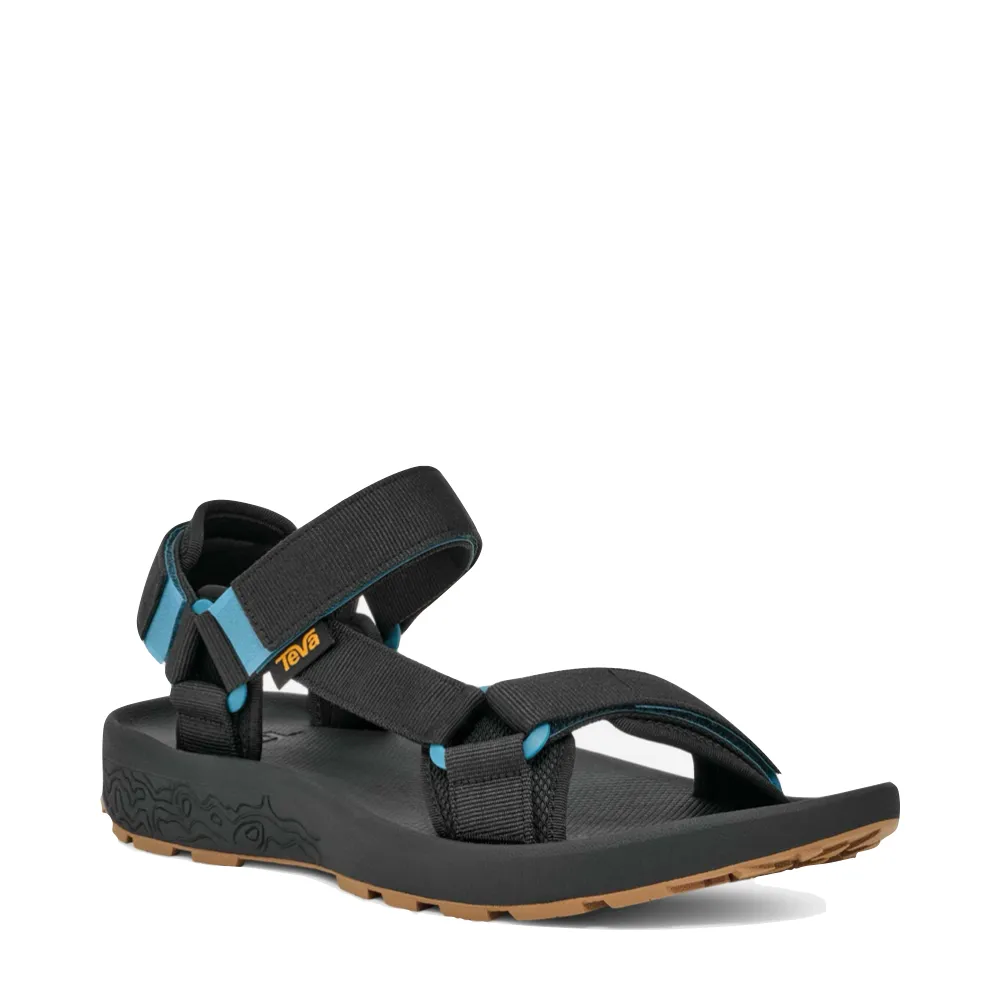Quick On Mesh Fabric Teva Men's Hydratrek Water Sandal in Caviar/Larkspur