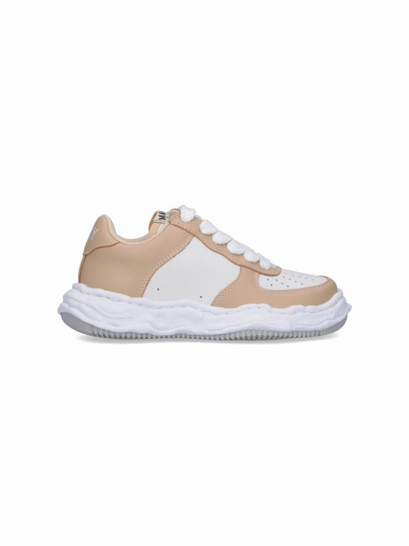 Low-Top Sneakers With Rounded Toe And Textured Sole outdoor - workout running shoes odor - resistant