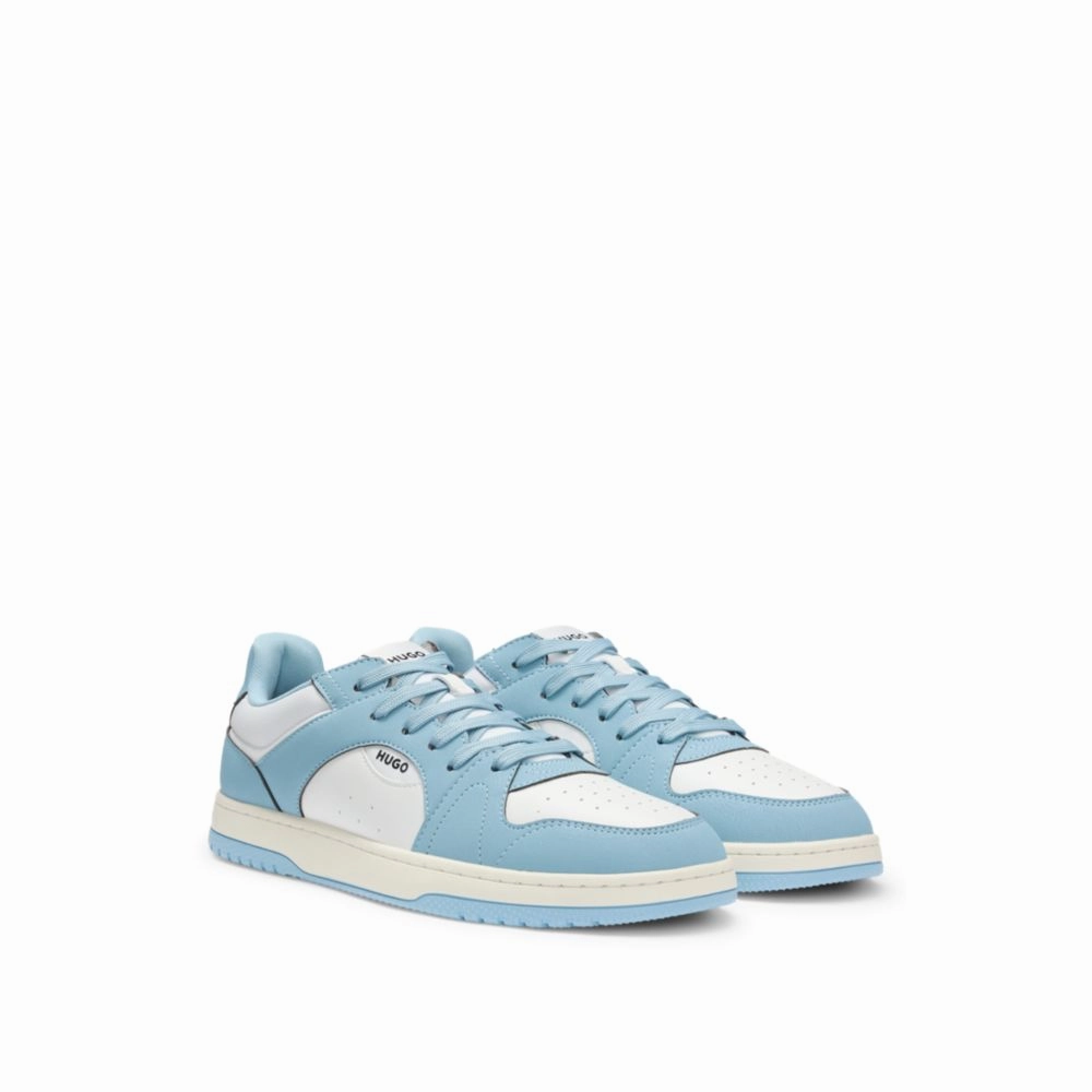 Low-top trainers with faux leather supportive foam shoes