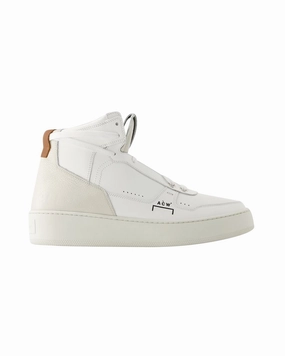 Luol Hi Top Ii Sneakers - A Cold Wall - Leather - Beige Soft To The Touch travel - friendly shoe perk