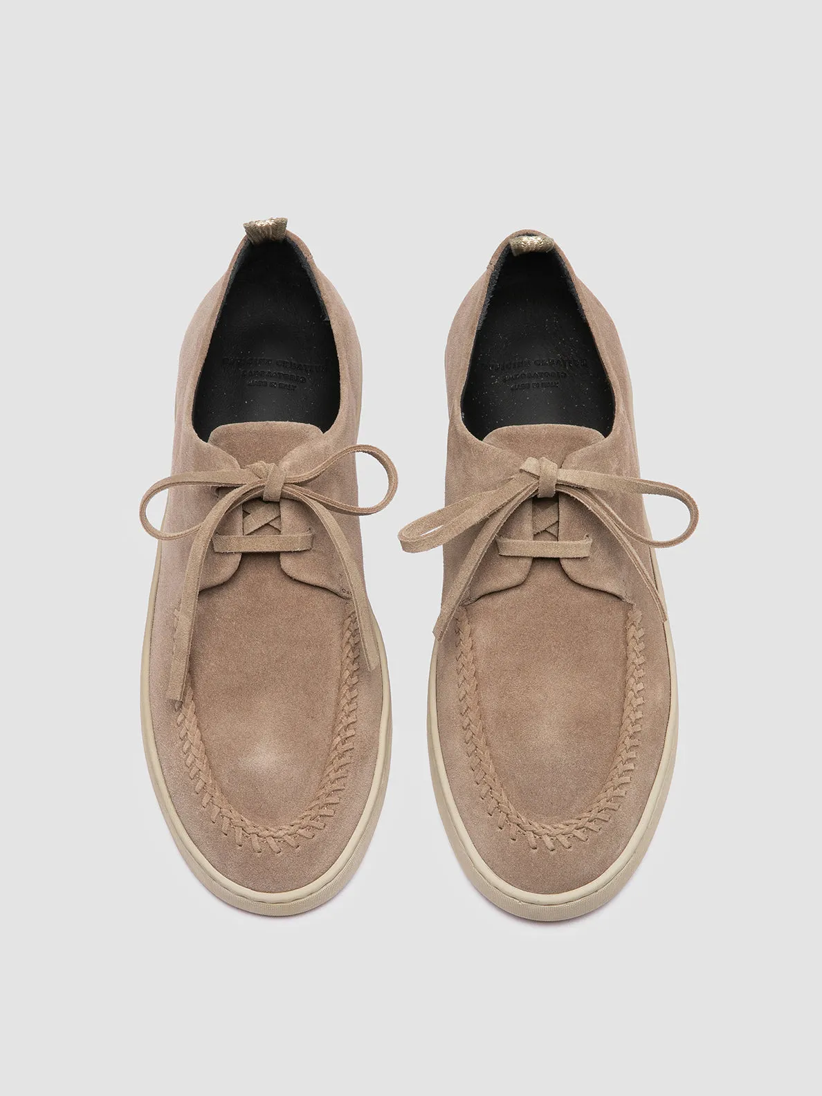 HERBIE 012 - Taupe Suede Derby Shoes Prime Move
