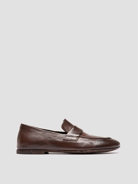 Smart Uniform BLAIR DD 001 -Dark Brown Leather Penny Loafers