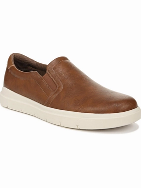 All Day Wear Madison Mens Faux Leather Slip On Casual and Fashion Sneakers