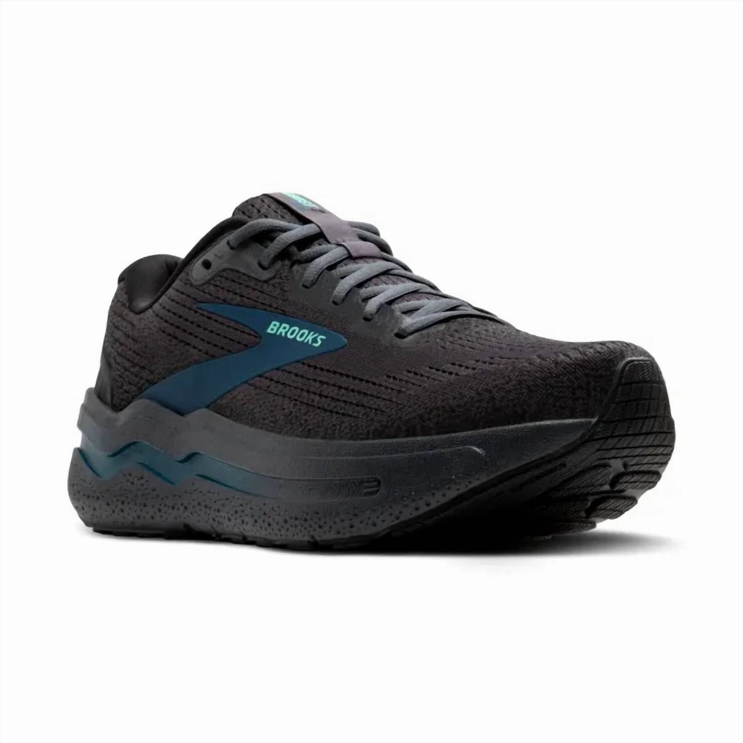 Men's Ghost Max 2 Shoes - Medium Width In Ebony/cockatoo/blue Sapphire work - out running shoes