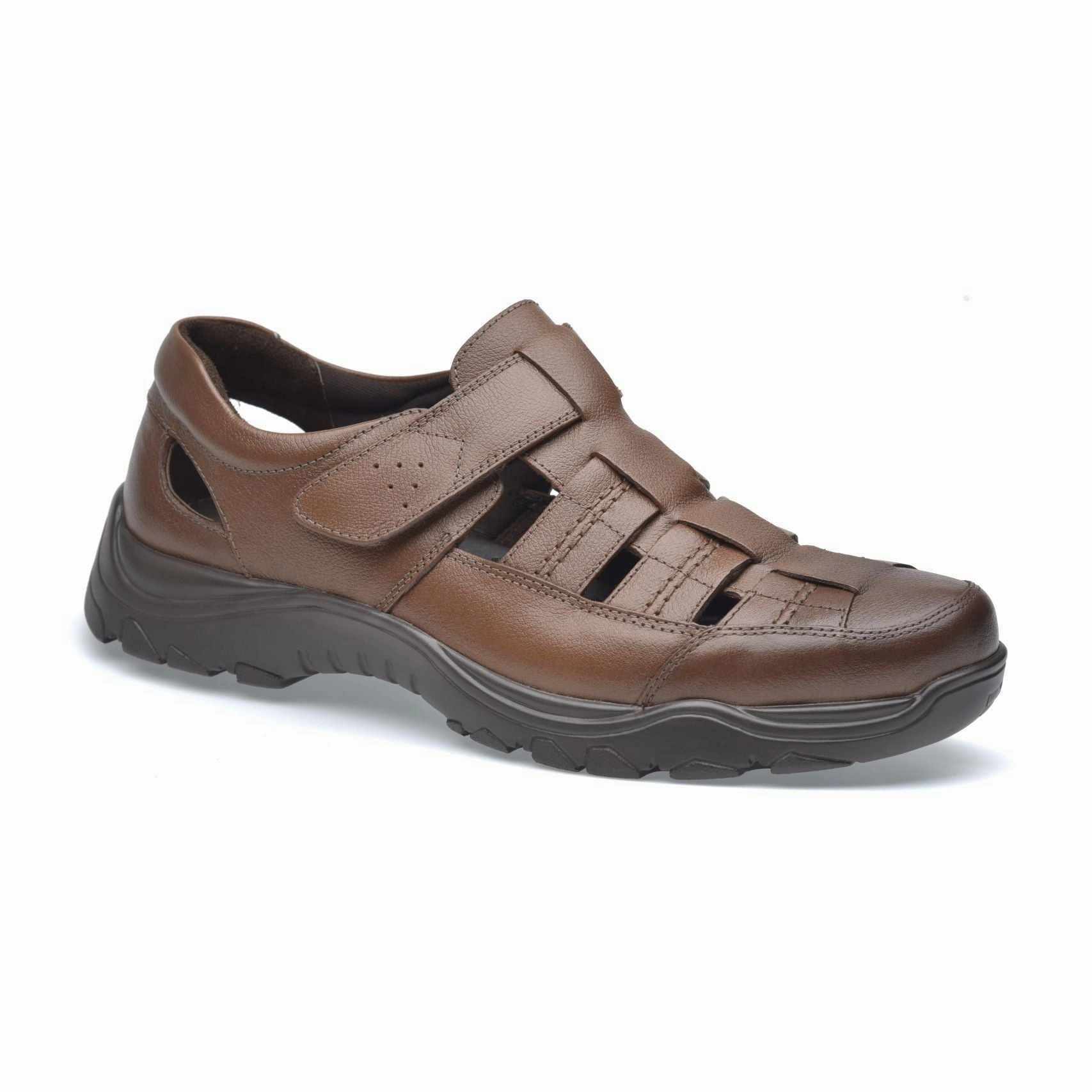Men's Closed toe leather sandals- John Comfort Improvement professional runners' shoes option