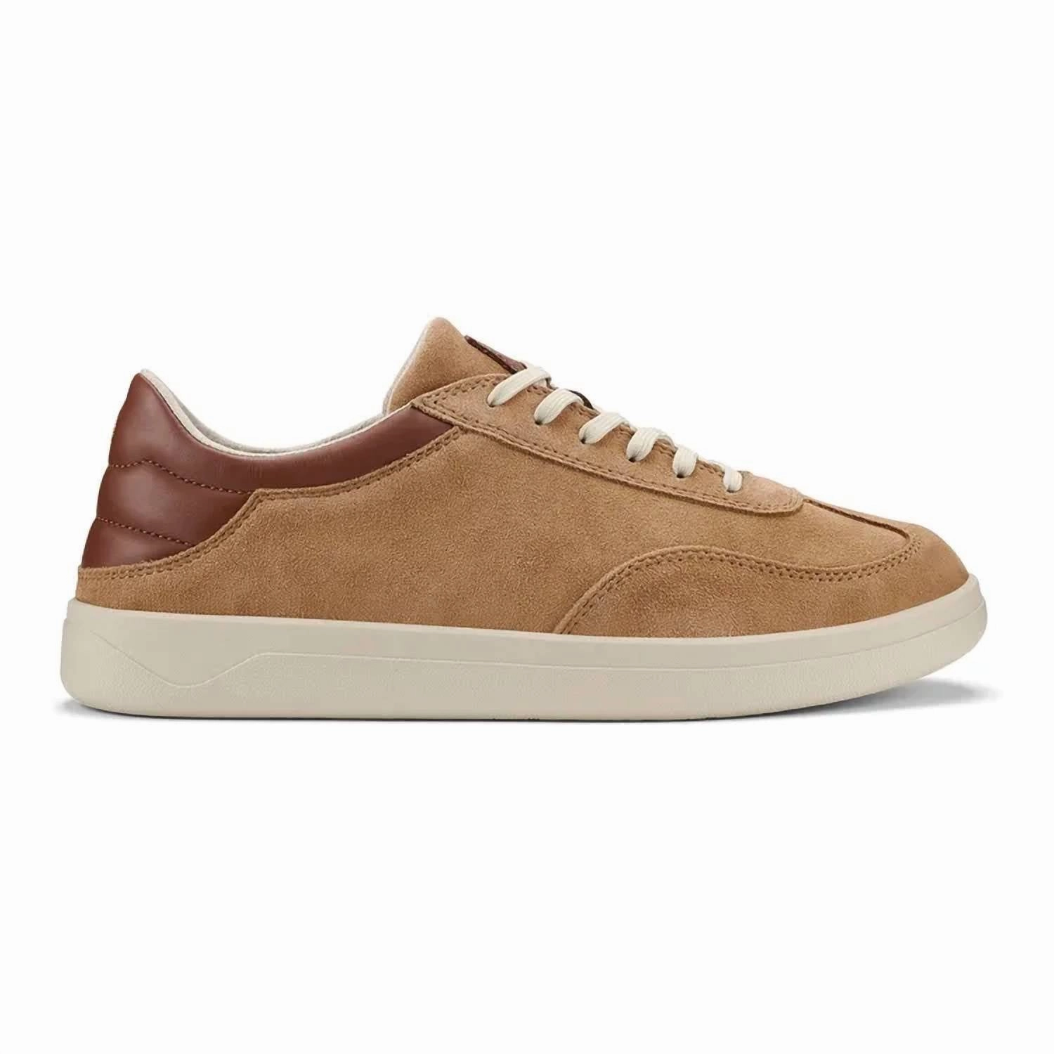 Men Punini Sneaker In Tan running in dry weather shoes casual wearer