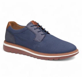 Men's Braydon Knit Plain Toe Shoes In Navy Knit urban - style shoes