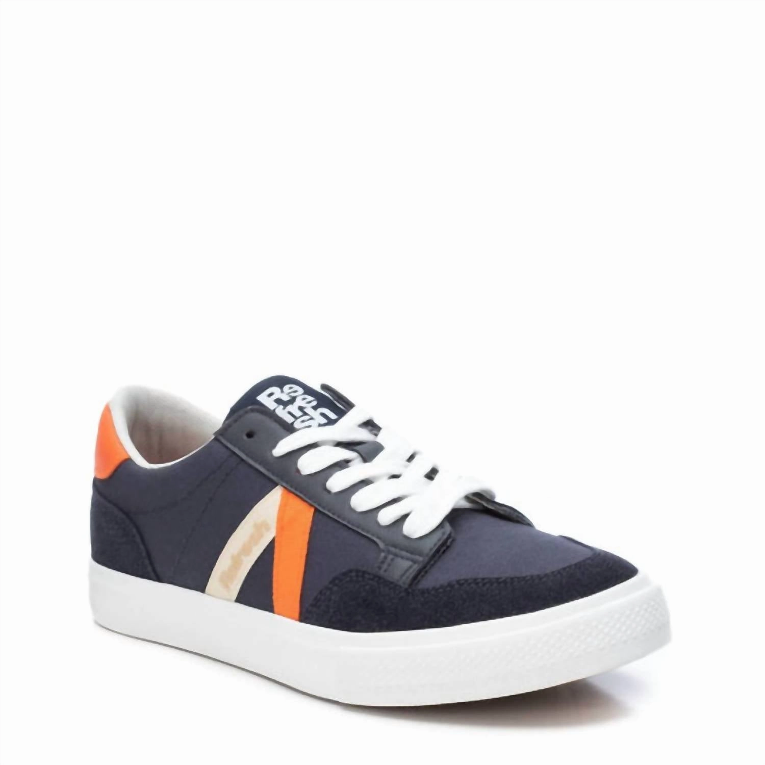 Men's Casual Sneakers In Navy Comfortable ankle support running in a group shoes