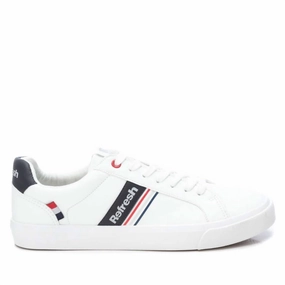 Men's Casual Sneakers In White Comfort Upper
