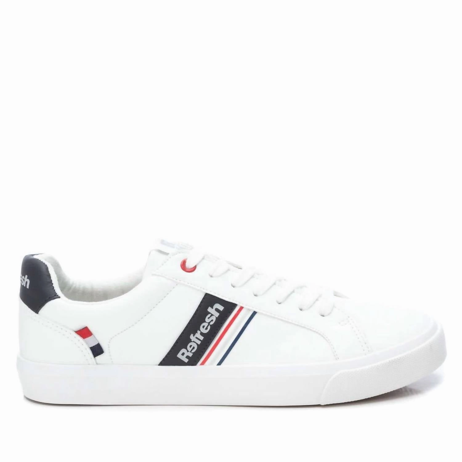 Men's Casual Sneakers In White Comfort Upper