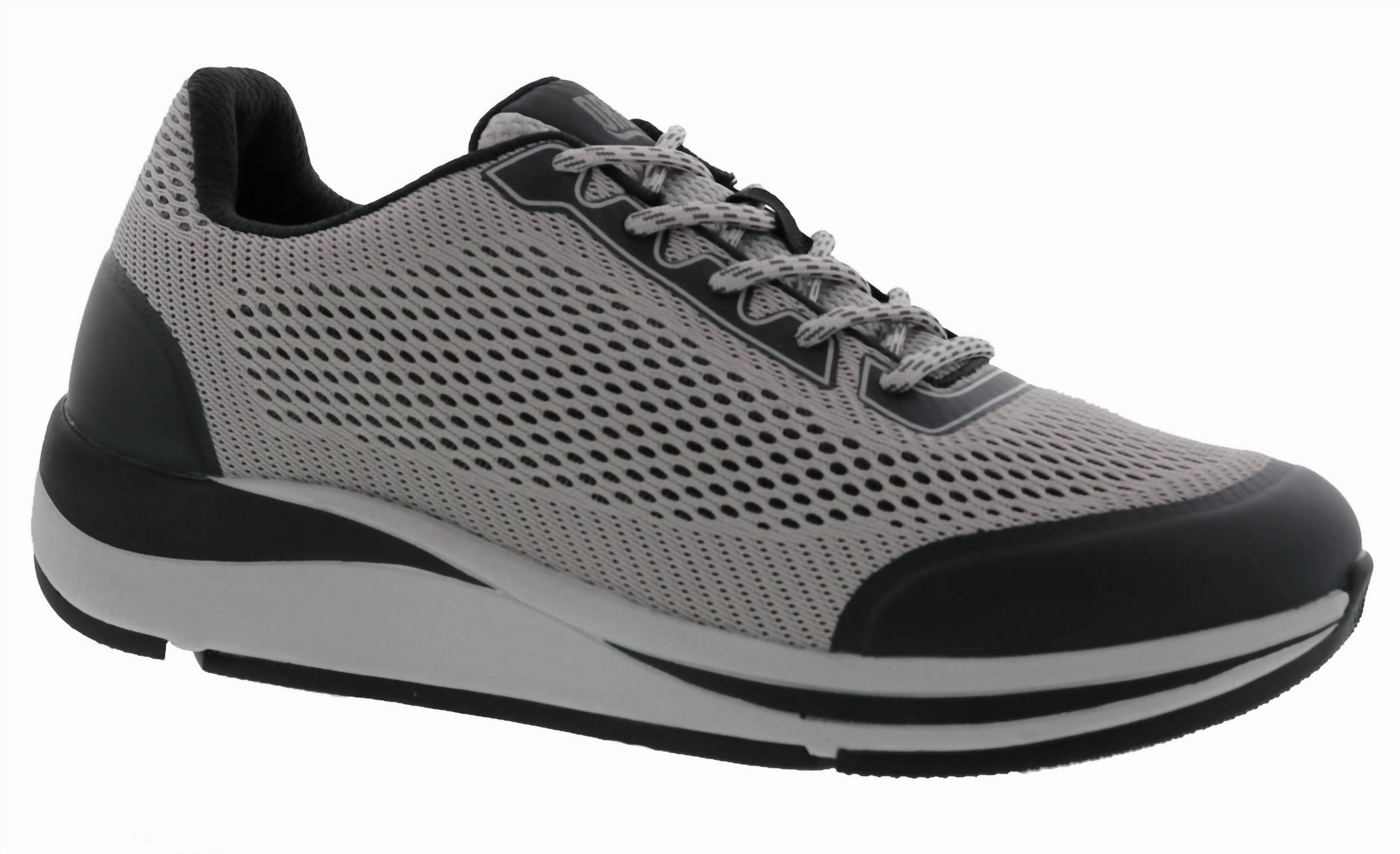 simple design shoes parade - themed running gear Men's Champ Walking Sneakers In Grey Black Mesh
