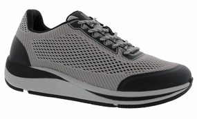 warm - weather Men's Champ Walking Sneakers In Grey Black Mesh