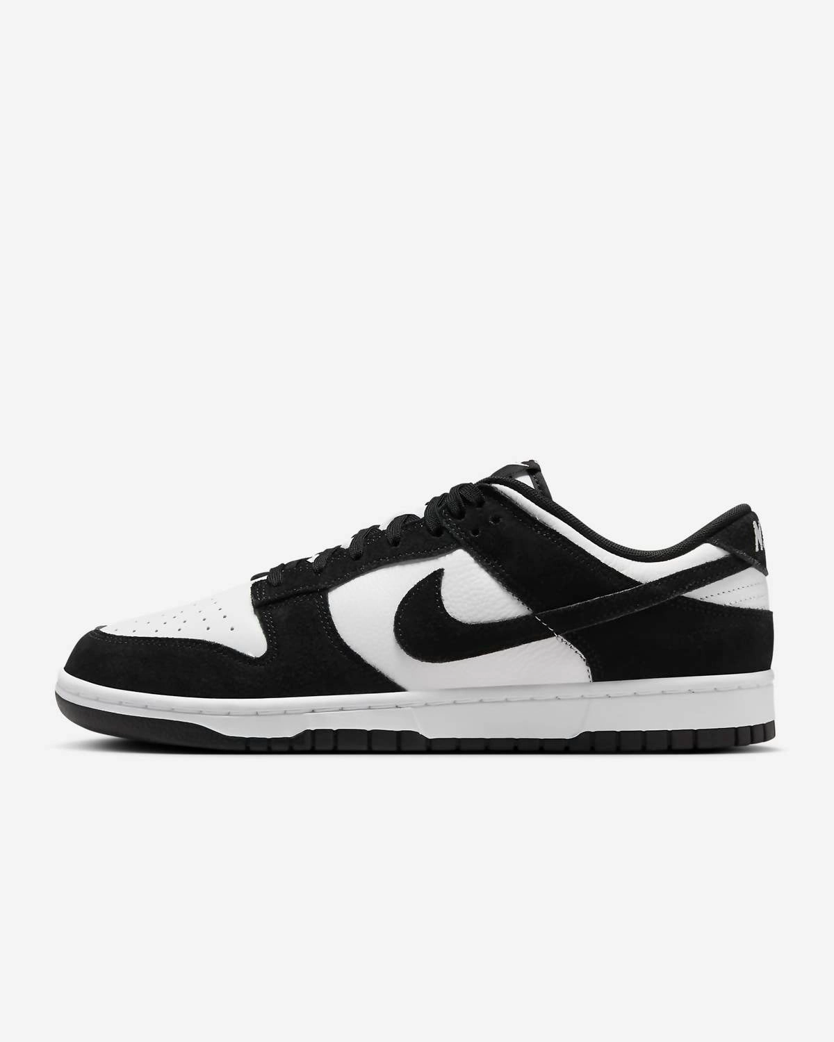 Men's Dunk Low Retro Panda Se In White/black-White Durable Rubber Outsole