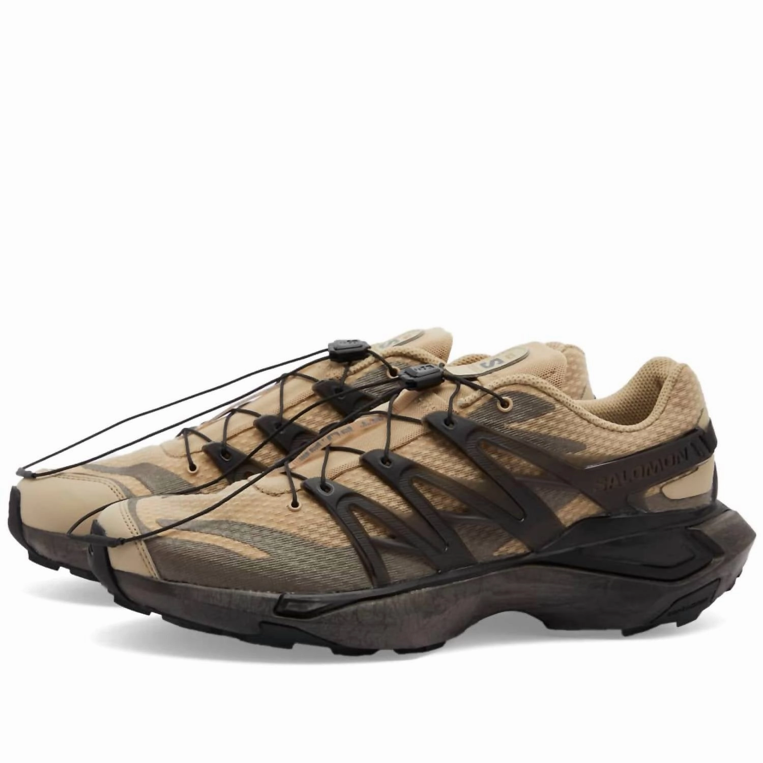 Men's Xt Pu.re Advanced Sneakers In White Pepper, Black And Falcon mud - running shoes