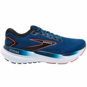 Wide - toe box post - run stretch Men's Glycerin Gts 21 Shoes In Blue Opal/black/nastrtium
