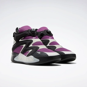 Men's Instapump Fury Zone Shoes In Aubergine/pure Grey 1/core Black shock - absorbing footwear