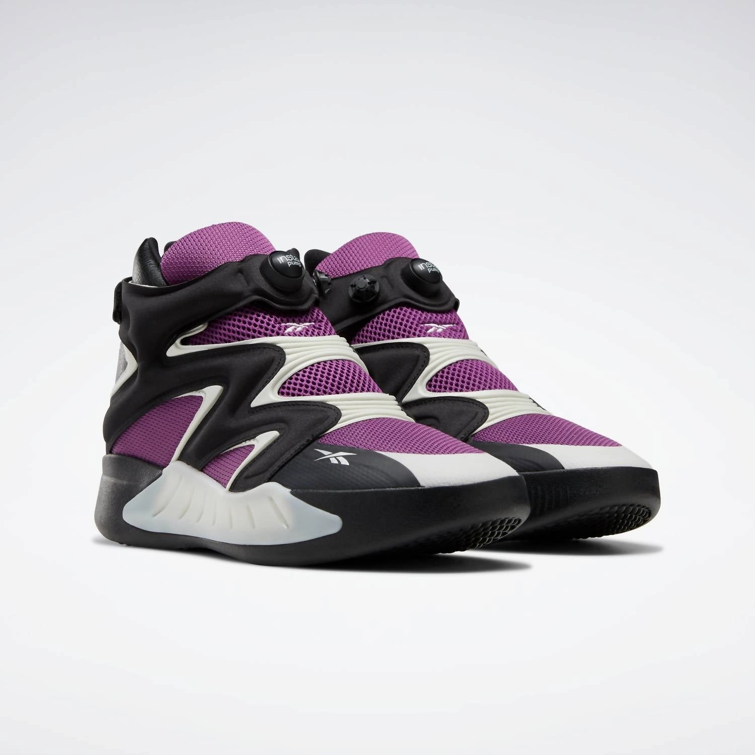 Men's Instapump Fury Zone Shoes In Aubergine/pure Grey 1/core Black shock - absorbing footwear