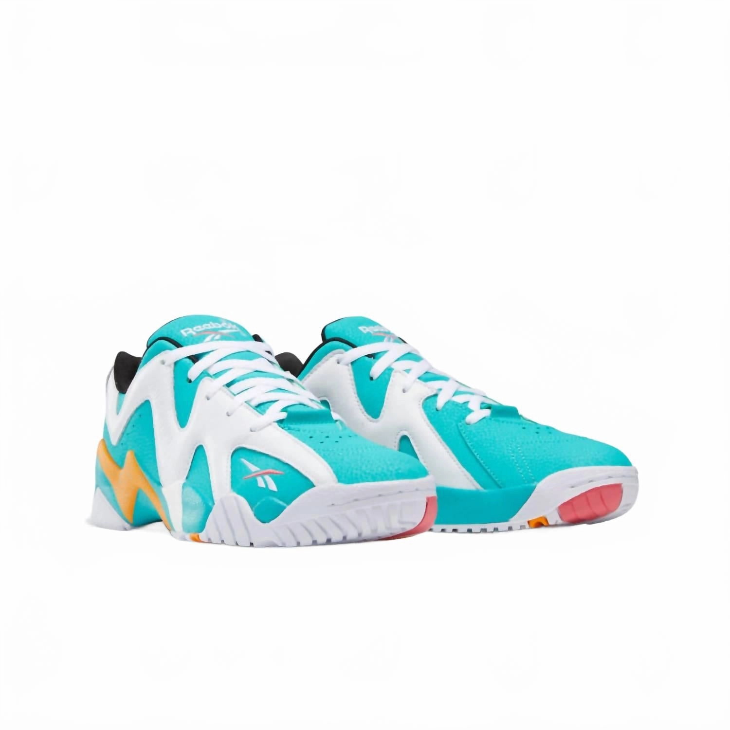 time - efficient exercise mid - top shoe variety Men's Kamikaze Ii Low Miami Shoes In Spearmint/white/maximum Orange