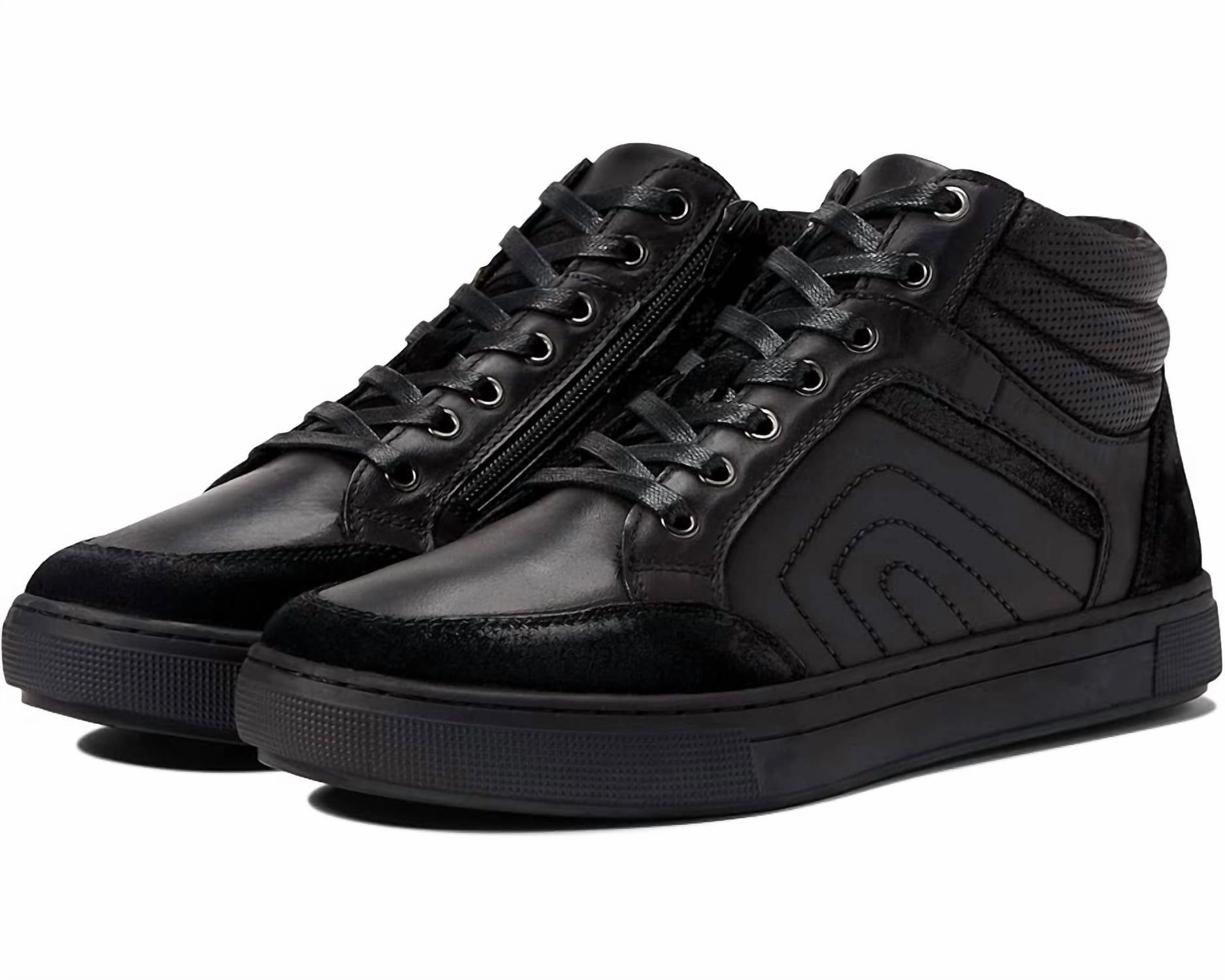 Men's Kenton Sneakers In All Black Casual