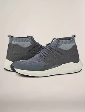 Athletic Look Men's Knit Sock Mesh Fashion Sneaker