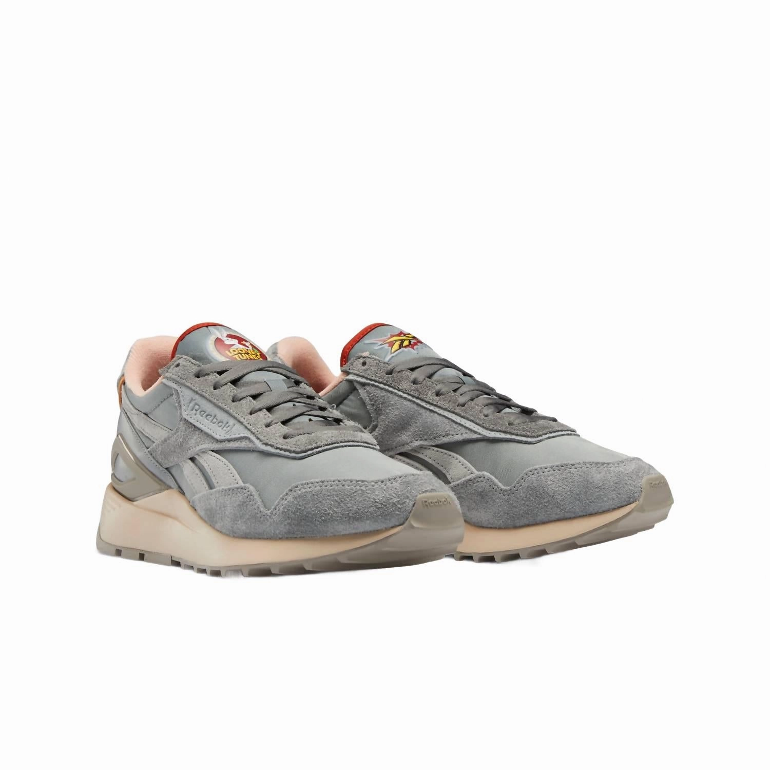 Men's Looney Tunes Classic Legacy Az Shoes In Flat Grey/pure Grey 5/medium Grey Back - support travel - friendly shoes