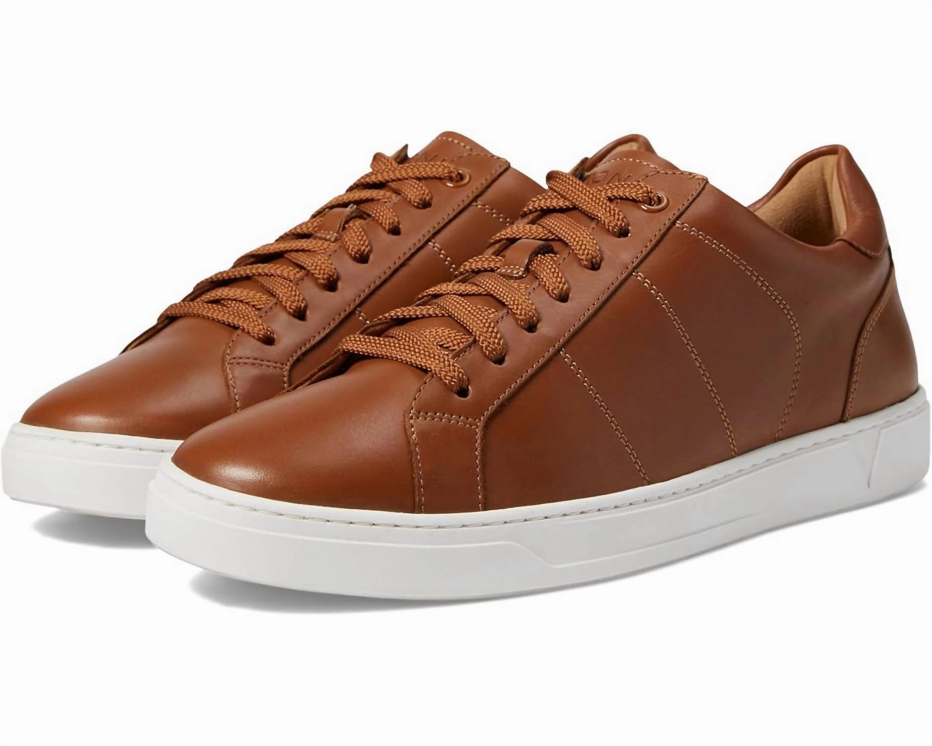 Men's Lucas Ii Sneaker In Tan Leather gym goer shoes Mesh Upper