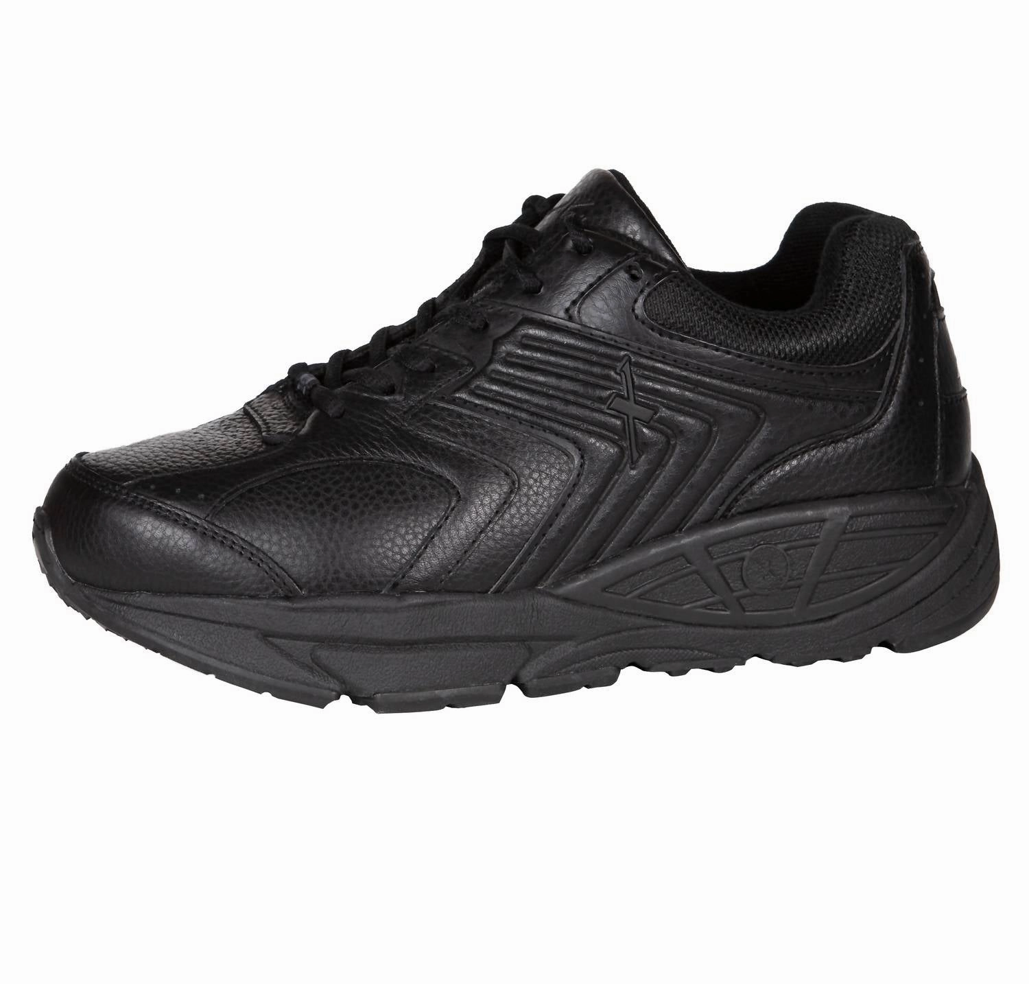 Men's Matrix Leather Shoes In Black Fast Recovery