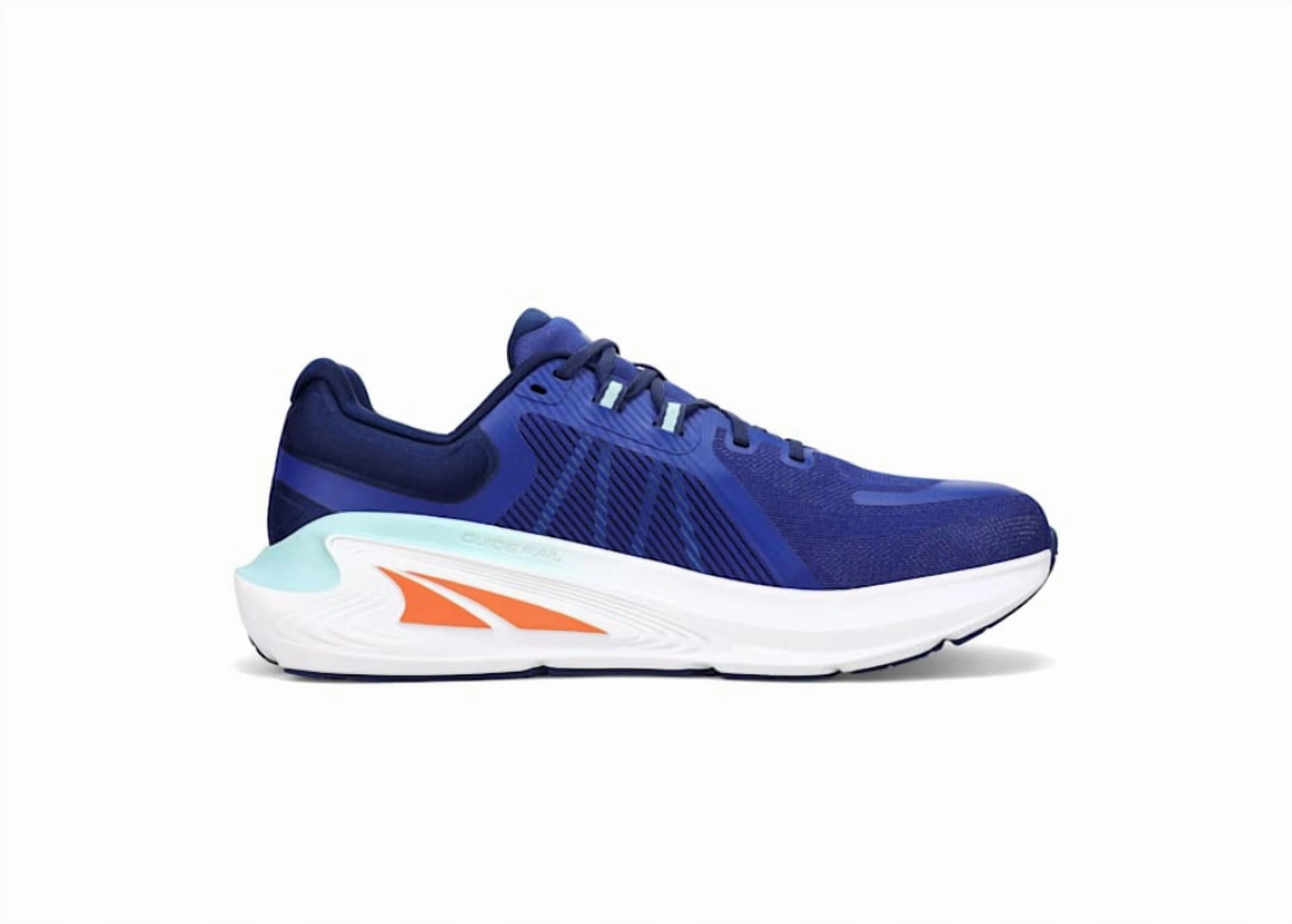 Men's Paradigm 7 Shoes In Blue Shock Absorbing Technology amateur athlete shoes
