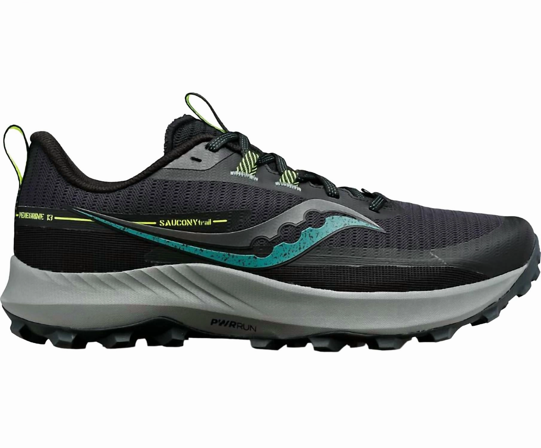 Men's Peregrine 13 Trail Running Sneakers In Wood/fossil fall running shoes