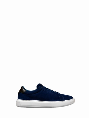 Men's Puff Sneaker In Navy Suede Comfort Lightweight
