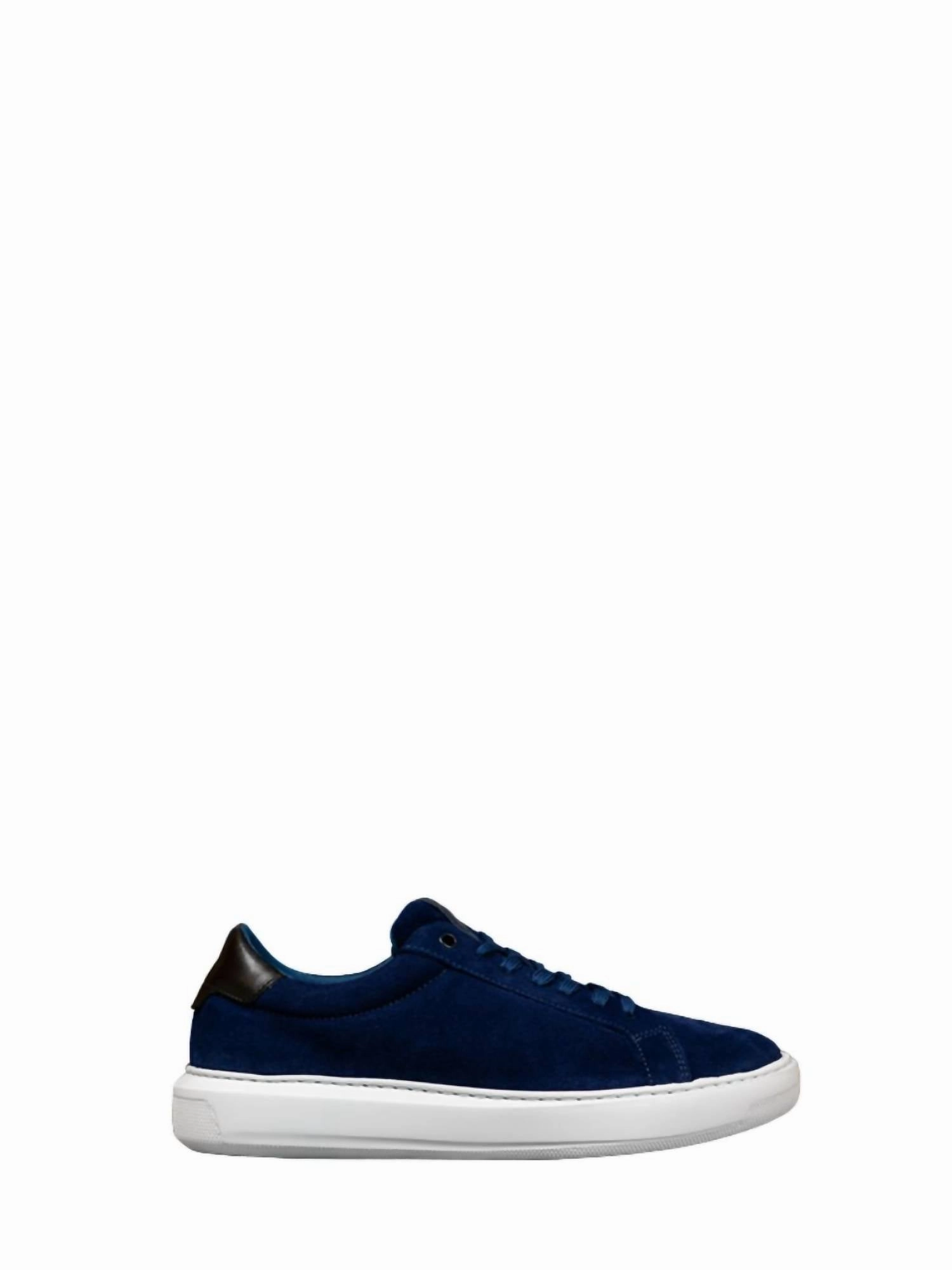 Men's Puff Sneaker In Navy Suede Comfort Lightweight
