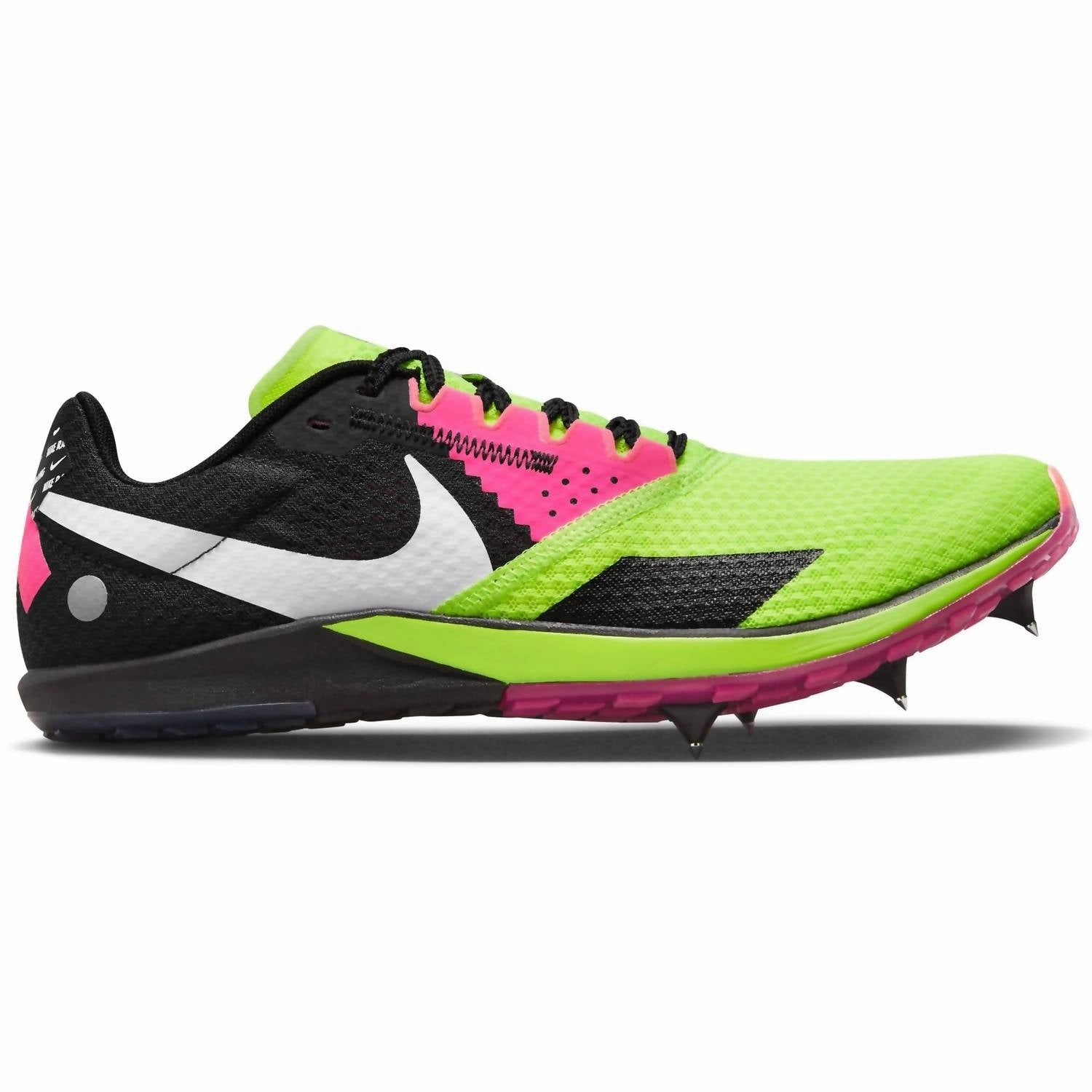 Fast pace flat - footed Men's Rival Xc 6 Sneaker In Volt/white-Black-Hyper Pink