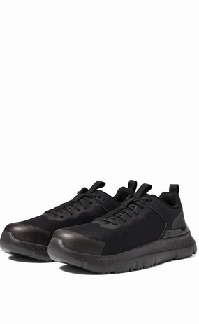 elastic closure shoes Men's Setra Composite Safety Toe Sneaker - Medium In Black