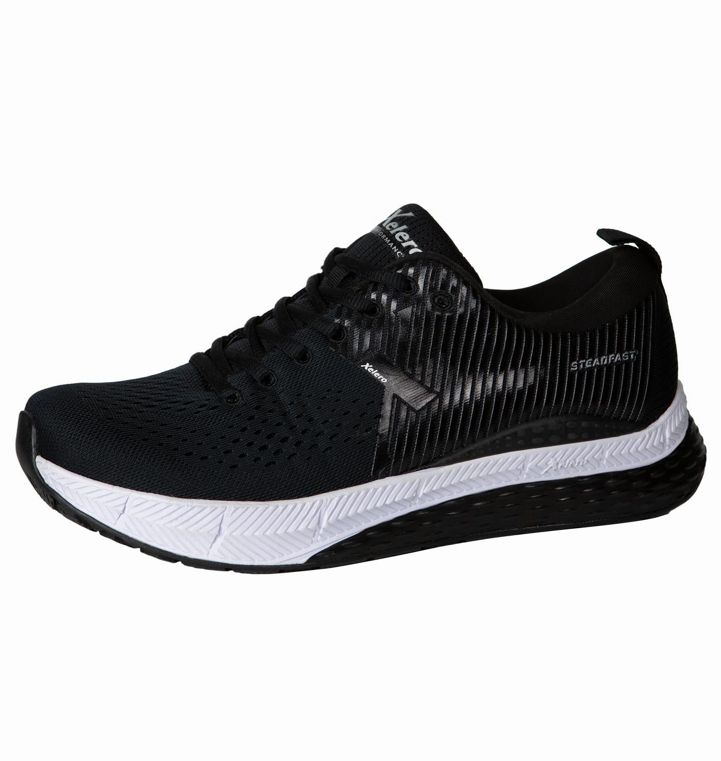 Men's Steadfast Sneaker - Wide Width In Black color - yellow top - rated
